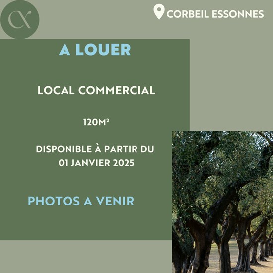 Local commercial 120m² à louer - Corbeil Essonnes